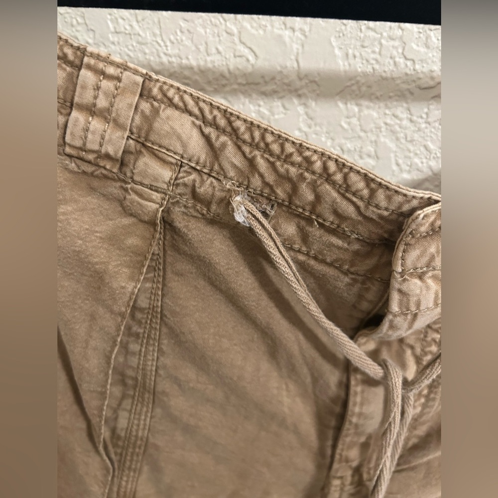 FREE PEOPLE One Step Ahead Parachute Pants Cargo Pants - Neutral - Size L Large - Picture 7 of 9